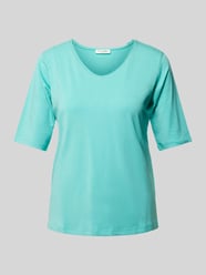 T-Shirt mit V-Ausschnitt von Christian Berg Woman Blau - 17