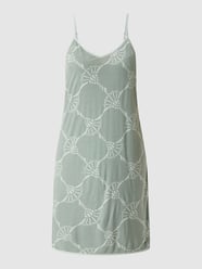 Koszula nocna z wzorem z logo  od JOOP! BODYWEAR Zielony - 25