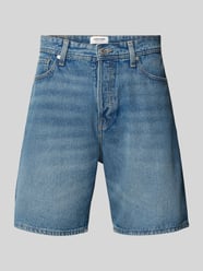 Szorty jeansowe o kroju loose fit z wpuszczanymi kieszeniami model 'TONY' od JACK & JONES - 12
