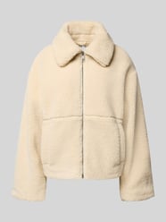 Teddyfell Jacke mit Eingrifftaschen von Jake*s Casual Beige - 35