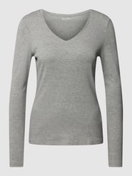 Longsleeve mit V-Ausschnitt von Montego Silber - 5