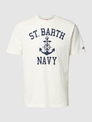 T-Shirt mit Label-Print von MC2 Saint Barth Weiß - 36