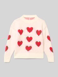 Sweter z dzianiny o luźnym kroju ze wzorem na całej powierzchni model ‘NAJA’ od Only - 44