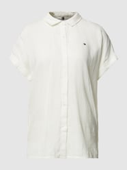 Blouse met logostitching, model 'GROWN-ON' van Tommy Hilfiger Wit - 15