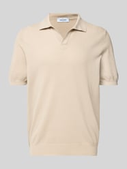 Koszulka polo o kroju regular fit z dekoltem w serek od GRAN SASSO - 20