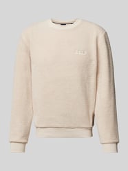 Sweatshirt mit Label-Detail Modell 'Contem' von BOSS Beige - 36