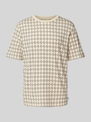 Regular Fit  T-Shirt mit Motiv-Print von Scotch & Soda Beige - 42
