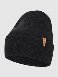 Beanie aus Merinowollmischung Modell 'Will' von Chillouts Grau / Schwarz - 16