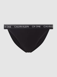 Stringi z paskiem z logo  od CK One Czarny - 19