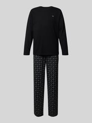 Pyjama mit Logo-Stitching von Emporio Armani - 10
