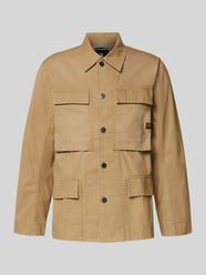Hemdjacke mit Pattentaschen und Label-Detail von G-Star Raw Beige - 7