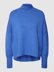 Gebreide pullover met opstaande kraag van Rich & Royal Blauw / turquoise - 8