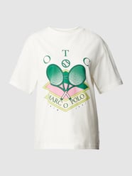 T-shirt met motiefprint van Marc O'Polo Denim Wit - 29