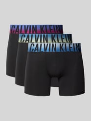 Majtki & obcisłe bokserki z elastycznym pasem z logo w zestaw 3 szt. model 'BOXER BRIEF' od Calvin Klein Underwear - 1