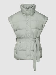 Steppweste mit Taillengürtel von Gina Tricot Mint - 19