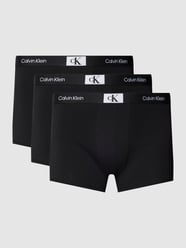 PLUS SIZE Trunks im 3er-Pack mit elastischem Logo-Bund von Calvin Klein Underwear Plus Grau / Schwarz - 16