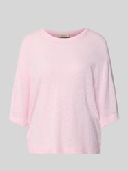 Relaxed Fit Pullover aus Viskose-Mix Modell 'Vicki' von FREE/QUENT Pink - 16