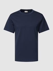 T-shirt z okrągłym dekoltem model ‘Cadel’ od !Solid Niebieski - 34