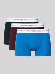 Slim fit boxershort van katoenmix in een set van 3 stuks van Tommy Hilfiger Bordeaux - 7