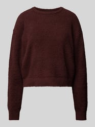 Sweatshirt met ronde hals, model 'PLUSH' van Calvin Klein Underwear Bruin - 6