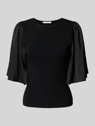 T-shirt z rękawami z lejącego materiału model ‘sama’ od Gestuz - 17