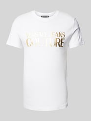 T-shirt z nadrukiem z logo od Versace Jeans Couture - 36