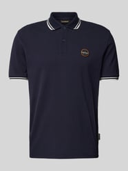 Regular Fit Poloshirt mit Label-Badge Modell 'MACAS' von Napapijri Blau - 21