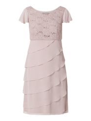 Cocktailkleid aus Spitze und Chiffon von Christian Berg Cocktail Pink - 48