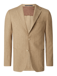 Shaped Fit Sakko aus Leinenmischung Modell 'Sawyer' von Eduard Dressler Beige - 11