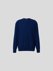 Pullover mit Rundhalsausschnitt von Maison Flaneur Blau - 48