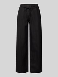 Linnen broek met strikceintuur model 'Chiara Belt' van MAC - 9