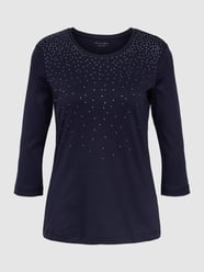 Shirt met lange mouwen en siergarnering van Christian Berg Woman Blauw / turquoise - 2