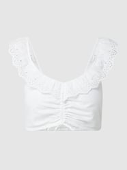 Crop Top mit Volant  von REVIEW Weiß - 44