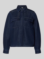 Jeansbluse mit Brusttaschen und Kentkragen von Stefanel - 4