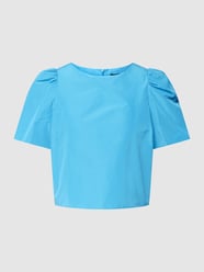 Cropped Bluse mit Puffärmeln Modell 'FUFY' von Weekend Max Mara Blau - 40