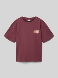 t-shirt o kroju regular fit z bawełny od s.Oliver RED LABEL - 35