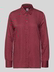 Hemdbluse mit Knopfleiste von Emily Van den Bergh Bordeaux - 39