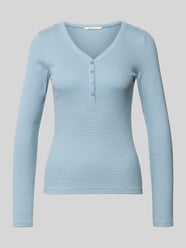 shirt met lange mouwen in regular fit met henley-hals van Tom Tailor Denim - 5
