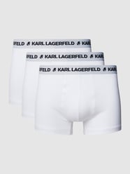 Trunks in unifarbenem Design im 3er-Pack von Karl Lagerfeld Weiß - 2