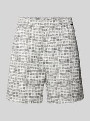 Regular Fit Shorts mit Allover-Print von CK Calvin Klein Weiß - 35