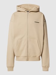 Oversized Sweatjacke mit Kapuze Modell 'Colne' von Pegador Beige - 41