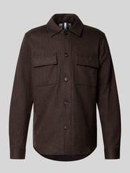Regular Fit Hemdjacke mit Kentkragen und Brusttaschen von Profuomo - 17