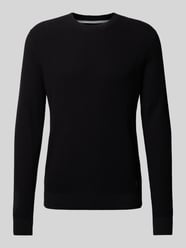 Regular Fit Pullover mit Strukturmuster von s.Oliver RED LABEL Schwarz - 41