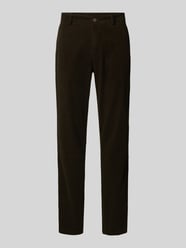 Regular Fit Cordhose mit Gürtelschlaufen von Lindbergh Grün - 25