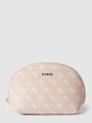 Kosmetiktasche mit Label-Detail Modell 'DOME' von Guess Pink - 1