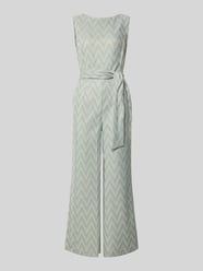 Regular Fit Jumpsuit mit geometrischem Allover-Stitching von Betty Barclay - 12