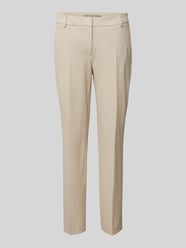 Regular Fit Stoffhose mit Bügelfalten von Christian Berg Woman Selection Beige - 28