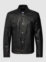 Lederjacke mit Logo-Details Modell 'Fulton' von Baldessarini Schwarz - 8