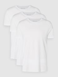T-shirt van katoen in een set van 3 stuks  van Phil&Co. Wit - 32