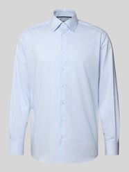 Modern fit zakelijk overhemd van katoen met kentkraag van ETERNA - 16